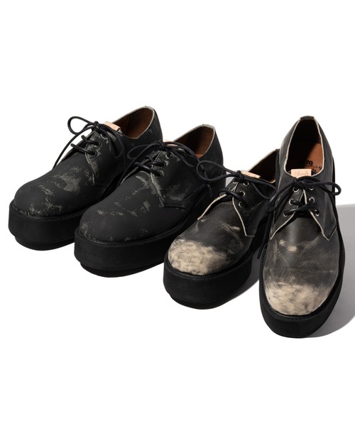 glamb（グラム）の「Aged Three Hole Shoes / エイジドスリーホールシューズ（その他シューズ・メンズ・ブラック/ブラック系その他・25.5/26.5/27.5/28.5）」の3枚目の写真