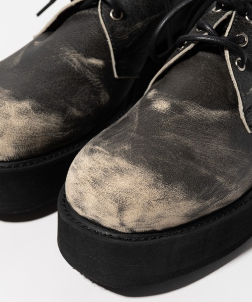 glamb（グラム）の「Aged Three Hole Shoes / エイジドスリーホールシューズ（その他シューズ・メンズ・ブラック/ブラック系その他・25.5/26.5/27.5/28.5）」の11枚目の写真