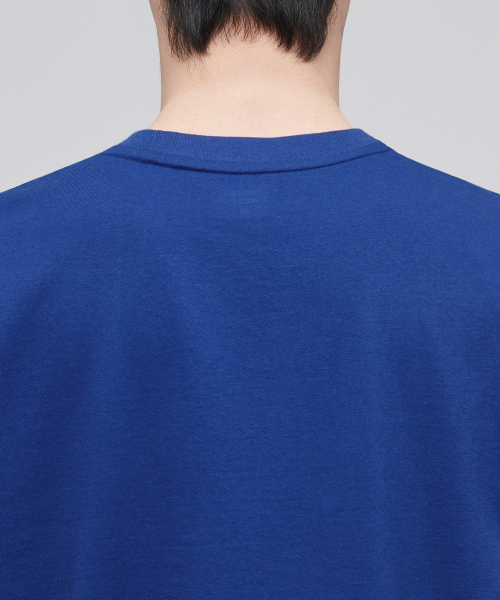 MUSINSA STANDARD（ムシンサスタンダード）の「[クールタンダード] リラックスフィットクルーネックTシャツ [ブルー]（Tシャツ/カットソー・メンズ・その他・XX-LARGE/XXX-LARGE/LARGE/MEDIUM/SMALL/X-LARGE）」の4枚目の写真