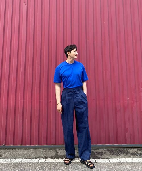 MUSINSA STANDARD（ムシンサスタンダード）の「[クールタンダード] リラックスフィットクルーネックTシャツ [ブルー]（Tシャツ/カットソー・メンズ・その他・XX-LARGE/XXX-LARGE/LARGE/MEDIUM/SMALL/X-LARGE）」の6枚目の写真