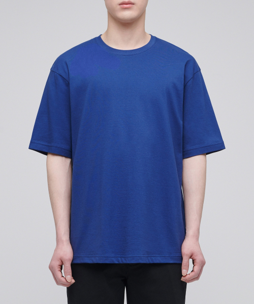 MUSINSA STANDARD（ムシンサスタンダード）の「[クールタンダード] リラックスフィットクルーネックTシャツ [ブルー]（Tシャツ/カットソー・メンズ・その他・XX-LARGE/XXX-LARGE/LARGE/MEDIUM/SMALL/X-LARGE）」の8枚目の写真