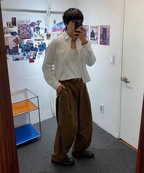P.IN.O(ピインオ)の「9200ワンコットコットンパンツ - ブラウン(その他パンツ・メンズ・その他・MEDIUM/LARGE/X-LARGE/SMALL)」の17枚目の写真
