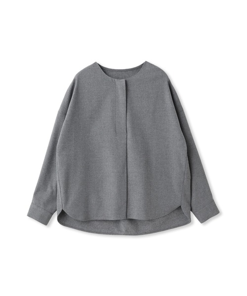 MAYSON GREY(メイソングレイ)の「【一瞬で楽とキレイを叶える】裏起毛2WAYネックブラウス≪手洗い可能≫(シャツ/ブラウス・レディース・ブラック/チャコールグレー・M)」の17枚目の写真