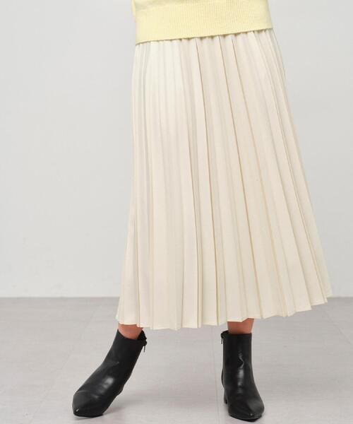index（インデックス）の「プリーツスカート【洗濯機OK】（スカート・レディース・アイボリー/ブラウン系その他2/ボルドー・40/38/42）」の22枚目の写真