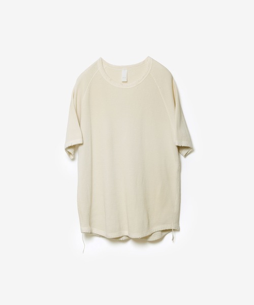 VEIN （ヴェイン）の「30//2 ワッフル ラグラン S/S TEE / 30//2 WAFFLE RAGLAN S/S TEE（Tシャツ/カットソー・メンズ・カーキブラウン/ブラック/オフホワイト・3/2/1）」の2枚目の写真