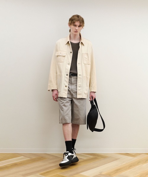 VEIN （ヴェイン）の「30//2 ワッフル ラグラン S/S TEE / 30//2 WAFFLE RAGLAN S/S TEE（Tシャツ/カットソー・メンズ・カーキブラウン/ブラック/オフホワイト・3/2/1）」の4枚目の写真