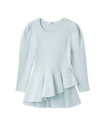 SNIDEL | ペプラムアシメニットプルオーバー(ニット/セーター)