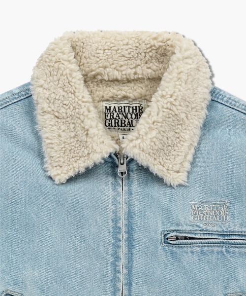 MARITHE + FRANCOIS GIRBAUD(マリテフランソワジルボー)の「W CROP SHEARLING DENIM JACKET(ダウンジャケット/コート・レディース・その他/ライトブルー・SMALL/MEDIUM)」の13枚目の写真