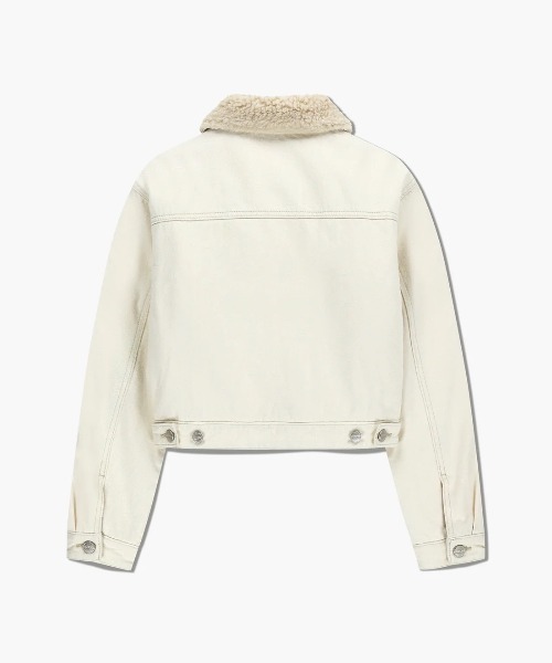 MARITHE + FRANCOIS GIRBAUD(マリテフランソワジルボー)の「W CROP SHEARLING DENIM JACKET(ダウンジャケット/コート・レディース・その他/ライトブルー・SMALL/MEDIUM)」の19枚目の写真