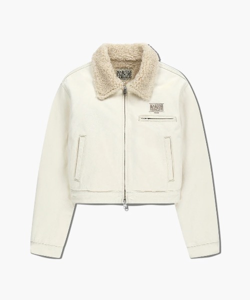 MARITHE + FRANCOIS GIRBAUD(マリテフランソワジルボー)の「W CROP SHEARLING DENIM JACKET(ダウンジャケット/コート・レディース・その他/ライトブルー・SMALL/MEDIUM)」の18枚目の写真