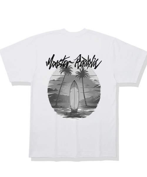MONSTER REPUBLIC(モンスターリパブリック)の「サーフィンシェイク アッシュグレー Tシャツ ホワイト(Tシャツ/カットソー・レディース・その他・LARGE/MEDIUM/SMALL/X-LARGE)」の2枚目の写真