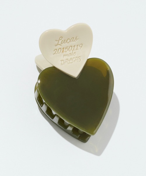 GOLDY（ゴールディ）の「ルーカス ハート ID プレート ミニ バンス クリップ（バレッタ/ヘアクリップ・レディース・グリーン/ブラック/ピンクベージュ/ブラウン・FREE）」の15枚目の写真