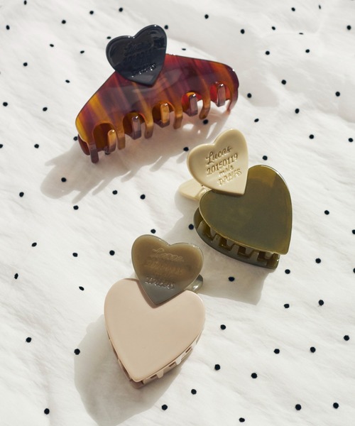 GOLDY（ゴールディ）の「ルーカス ハート ID プレート ミニ バンス クリップ（バレッタ/ヘアクリップ・レディース・グリーン/ブラック/ピンクベージュ/ブラウン・FREE）」の21枚目の写真