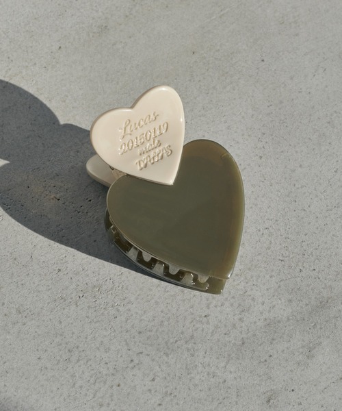 GOLDY（ゴールディ）の「ルーカス ハート ID プレート ミニ バンス クリップ（バレッタ/ヘアクリップ・レディース・グリーン/ブラック/ピンクベージュ/ブラウン・FREE）」の8枚目の写真