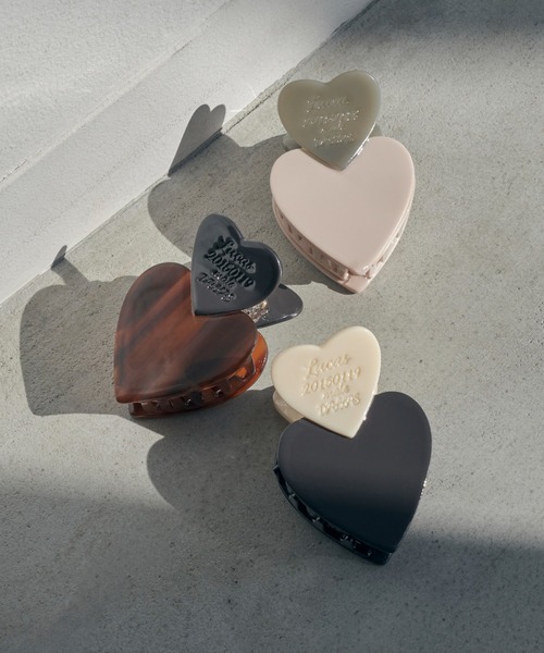 GOLDY（ゴールディ）の「ルーカス ハート ID プレート ミニ バンス クリップ（バレッタ/ヘアクリップ・レディース・グリーン/ブラック/ピンクベージュ/ブラウン・FREE）」の12枚目の写真