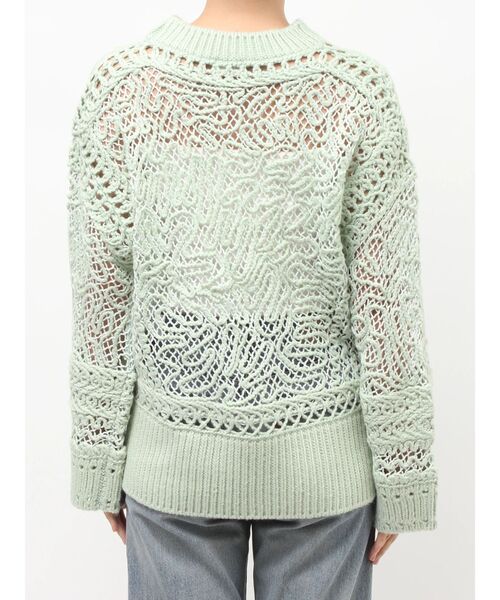 Ungrid(アングリッド)の「レーシー刺繍ルーズニット(ニット/セーター・レディース・グリーン/オフホワイト/ブラック・FREE)」の11枚目の写真