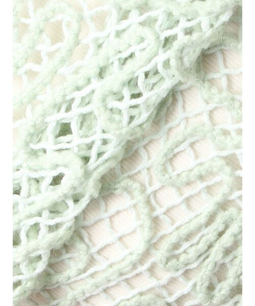 Ungrid(アングリッド)の「レーシー刺繍ルーズニット(ニット/セーター・レディース・グリーン/オフホワイト/ブラック・FREE)」の15枚目の写真