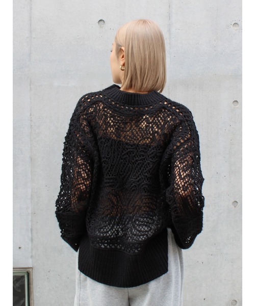 アングリッド♡ルーズニット♡新品 レーシー刺繍ルーズニット（ニット/セーター）｜Ungrid（アングリッド