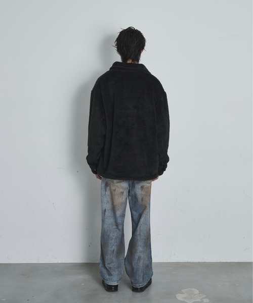 BLANK HOTEL(ブランクホテル)の「Fleece Chore Coat / フリースチョアコート(カバーオール・メンズ・ブラウン/マルチ/ブラック・M/L)」の13枚目の写真