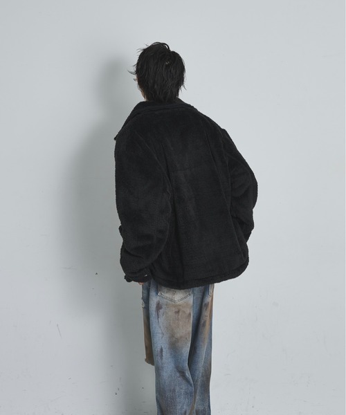 BLANK HOTEL(ブランクホテル)の「Fleece Chore Coat / フリースチョアコート(カバーオール・メンズ・ブラウン/マルチ/ブラック・M/L)」の6枚目の写真