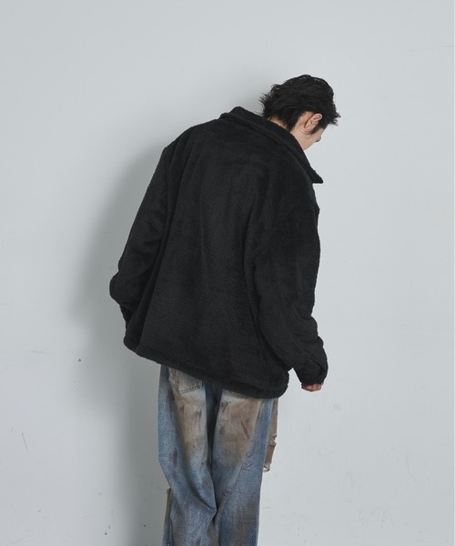 BLANK HOTEL(ブランクホテル)の「Fleece Chore Coat / フリースチョアコート(カバーオール・メンズ・ブラウン/マルチ/ブラック・M/L)」の7枚目の写真