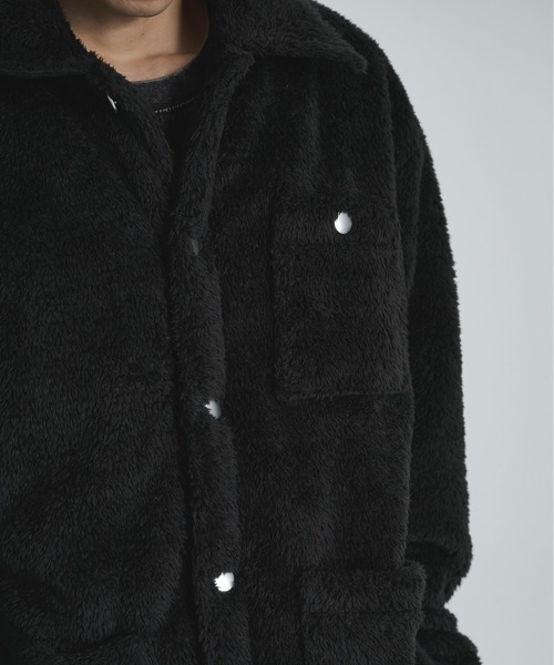 BLANK HOTEL(ブランクホテル)の「Fleece Chore Coat / フリースチョアコート(カバーオール・メンズ・ブラウン/マルチ/ブラック・M/L)」の20枚目の写真