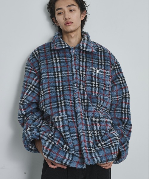 BLANK HOTEL(ブランクホテル)の「Fleece Chore Coat / フリースチョアコート(カバーオール・メンズ・ブラウン/マルチ/ブラック・M/L)」の21枚目の写真