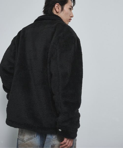 BLANK HOTEL(ブランクホテル)の「Fleece Chore Coat / フリースチョアコート(カバーオール・メンズ・ブラウン/マルチ/ブラック・M/L)」の17枚目の写真