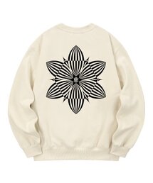 KMC0085 カンオブフラワー 裏起毛 スウェット - クリーム