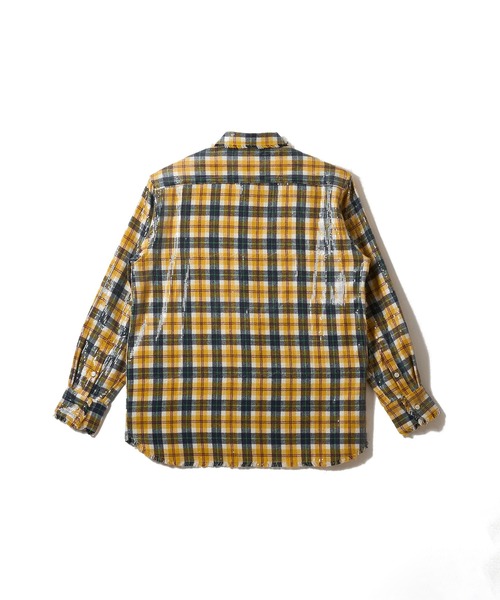 AFB(エーエフビー)の「SPANGLE SHIRTS/スパンコール/チェック柄/シグネチャーアイテム/AFB(シャツ/ブラウス・メンズ・イエロー/グリーン/レッド・M/L)」の6枚目の写真