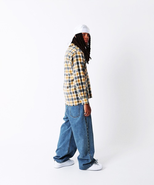 AFB(エーエフビー)の「SPANGLE SHIRTS/スパンコール/チェック柄/シグネチャーアイテム/AFB(シャツ/ブラウス・メンズ・イエロー/グリーン/レッド・M/L)」の9枚目の写真