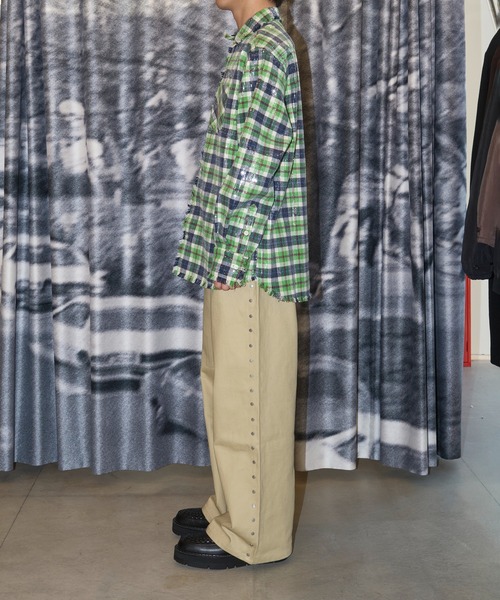 AFB(エーエフビー)の「SPANGLE SHIRTS/スパンコール/チェック柄/シグネチャーアイテム/AFB(シャツ/ブラウス・メンズ・イエロー/グリーン/レッド・M/L)」の14枚目の写真
