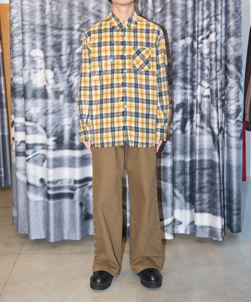 AFB(エーエフビー)の「SPANGLE SHIRTS/スパンコール/チェック柄/シグネチャーアイテム/AFB(シャツ/ブラウス・メンズ・イエロー/グリーン/レッド・M/L)」の20枚目の写真