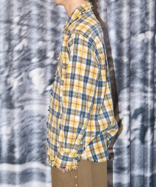 AFB(エーエフビー)の「SPANGLE SHIRTS/スパンコール/チェック柄/シグネチャーアイテム/AFB(シャツ/ブラウス・メンズ・イエロー/グリーン/レッド・M/L)」の22枚目の写真