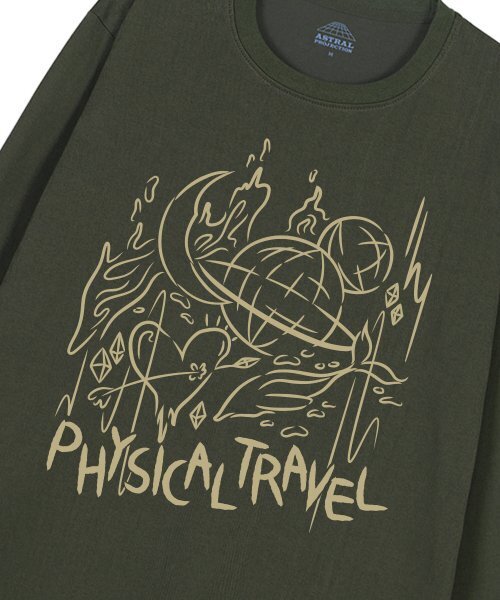 ASTRAL PROJECTION(アストラルプロジェクション)の「フィジカルトラベルオーバーサイズロングスリーブTシャツ_カーキ(Tシャツ/カットソー・メンズ・その他・X-LARGE/XX-LARGE/LARGE/MEDIUM)」の3枚目の写真