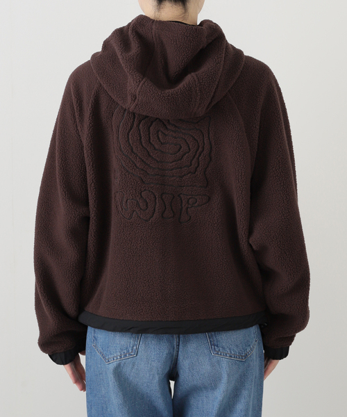 JOINT WORKS(ジョイントワークス)の「CARHARTT WIP / カーハート ダブリューアイピー WHOODED HELIX FLEECE JACKET(ブルゾン・レディース・ラベンダー/ブラウン・X-SMALL)」の9枚目の写真
