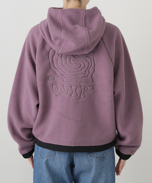 JOINT WORKS(ジョイントワークス)の「CARHARTT WIP / カーハート ダブリューアイピー WHOODED HELIX FLEECE JACKET(ブルゾン・レディース・ラベンダー/ブラウン・X-SMALL)」の19枚目の写真