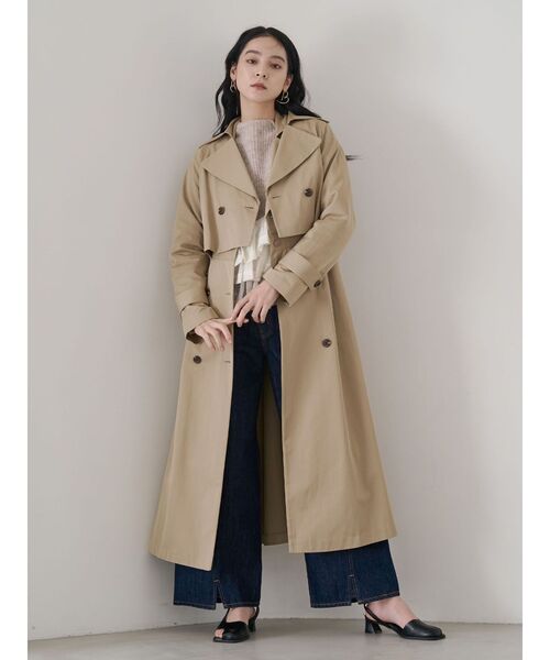 LAGUNAMOON（ラグナムーン）の「ワイドフレアデニムパンツ（デニムパンツ・レディース・インディゴブルー/ライトブルー・MEDIUM/SMALL）」の4枚目の写真