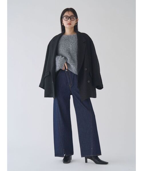 LAGUNAMOON（ラグナムーン）の「ワイドフレアデニムパンツ（デニムパンツ・レディース・インディゴブルー/ライトブルー・MEDIUM/SMALL）」の10枚目の写真