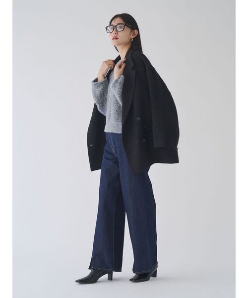 LAGUNAMOON（ラグナムーン）の「ワイドフレアデニムパンツ（デニムパンツ・レディース・インディゴブルー/ライトブルー・MEDIUM/SMALL）」の11枚目の写真