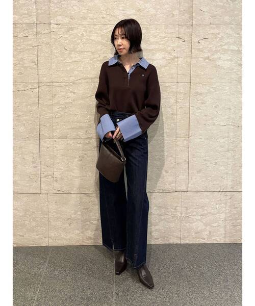 LAGUNAMOON（ラグナムーン）の「ワイドフレアデニムパンツ（デニムパンツ・レディース・インディゴブルー/ライトブルー・MEDIUM/SMALL）」の18枚目の写真