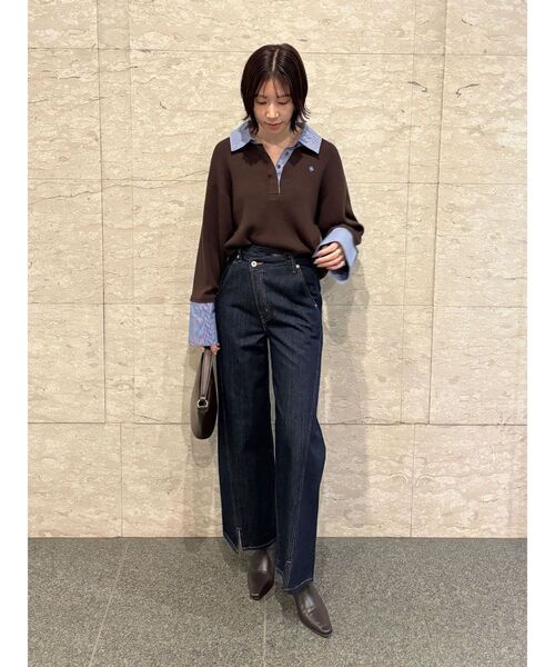 LAGUNAMOON（ラグナムーン）の「ワイドフレアデニムパンツ（デニムパンツ・レディース・インディゴブルー/ライトブルー・MEDIUM/SMALL）」の19枚目の写真