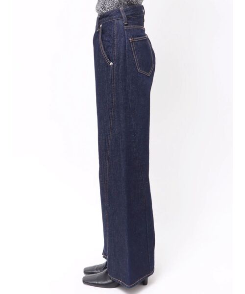 LAGUNAMOON（ラグナムーン）の「ワイドフレアデニムパンツ（デニムパンツ・レディース・インディゴブルー/ライトブルー・MEDIUM/SMALL）」の22枚目の写真