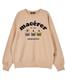 マセレオーバーサイズドロップショルダースウェット_ピーチ