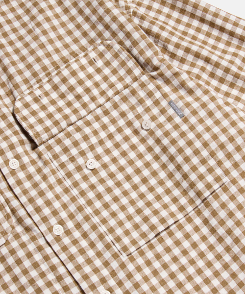 ESPIONAGE（エスピオナジ）の「Double Pocket Gingham Shirt Soft Brown（シャツ/ブラウス・レディース・その他・MEDIUM/LARGE/X-LARGE）」の6枚目の写真