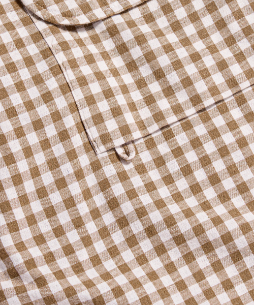 ESPIONAGE（エスピオナジ）の「Double Pocket Gingham Shirt Soft Brown（シャツ/ブラウス・レディース・その他・MEDIUM/LARGE/X-LARGE）」の7枚目の写真
