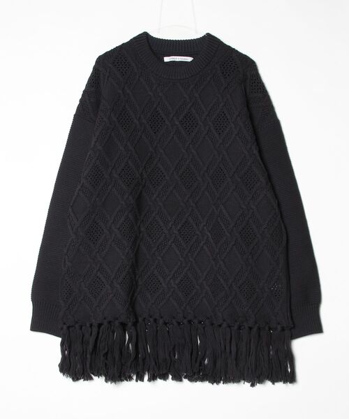 Children of the discordance（チルドレン オブ ザ ディスコ-ダンス）の「Children of the discordance / GRATE TEX MESH KNIT PULLOVER / COTDKN-005（ニット/セーター・メンズ・ブラウン/ブラック・2）」の2枚目の写真