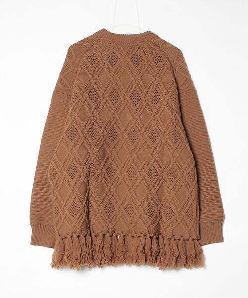 Children of the discordance（チルドレン オブ ザ ディスコ-ダンス）の「Children of the discordance / GRATE TEX MESH KNIT PULLOVER / COTDKN-005（ニット/セーター・メンズ・ブラウン/ブラック・2）」の3枚目の写真