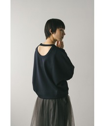 STYLEMIXER | バックオープンカットトップ(スウェット)