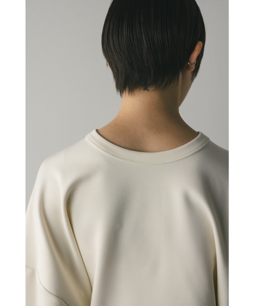 STYLEMIXER（スタイルミキサー）の「バックオープンカットトップ（スウェット・レディース・ホワイト/ピンク/ネイビー・FREE）」の7枚目の写真